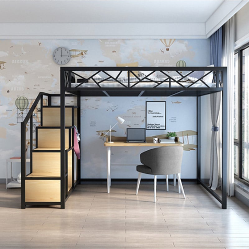 DB0047 Full King Size Loft Bed With Stairs (4).jpg