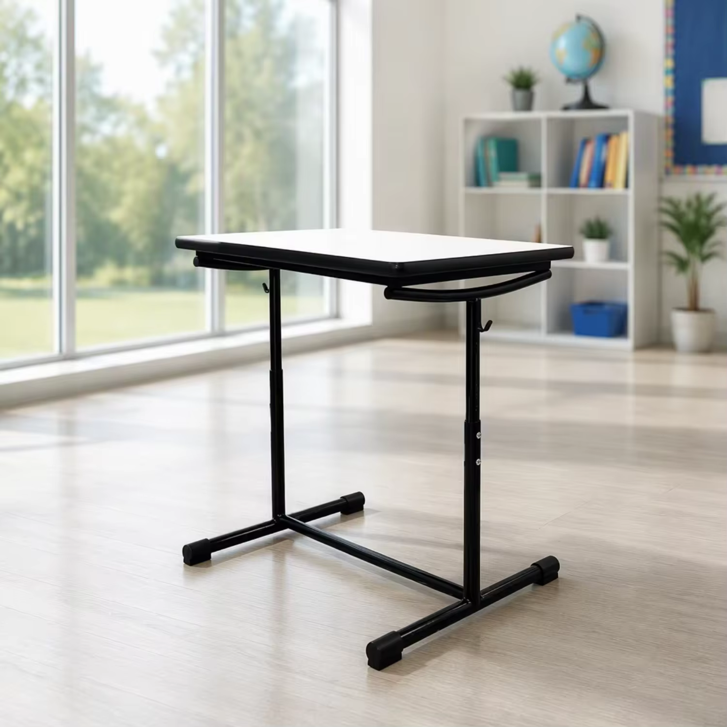 Height-Adjustable Classroom Table School Furniture Students Desk