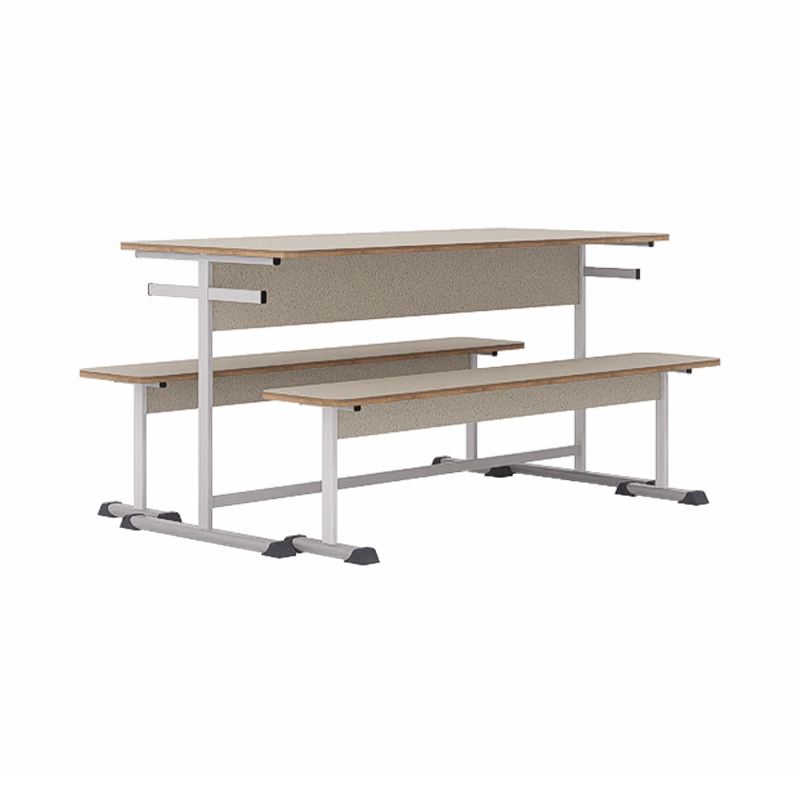 SS0257 Bench Table School Table With Two Bench Stool (4).png