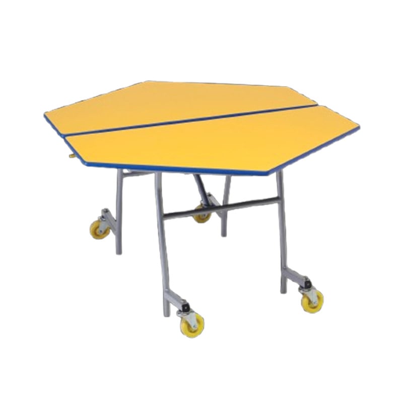 FT0030 Studenten vouwbaar lang eetkamertafel met stoelen set