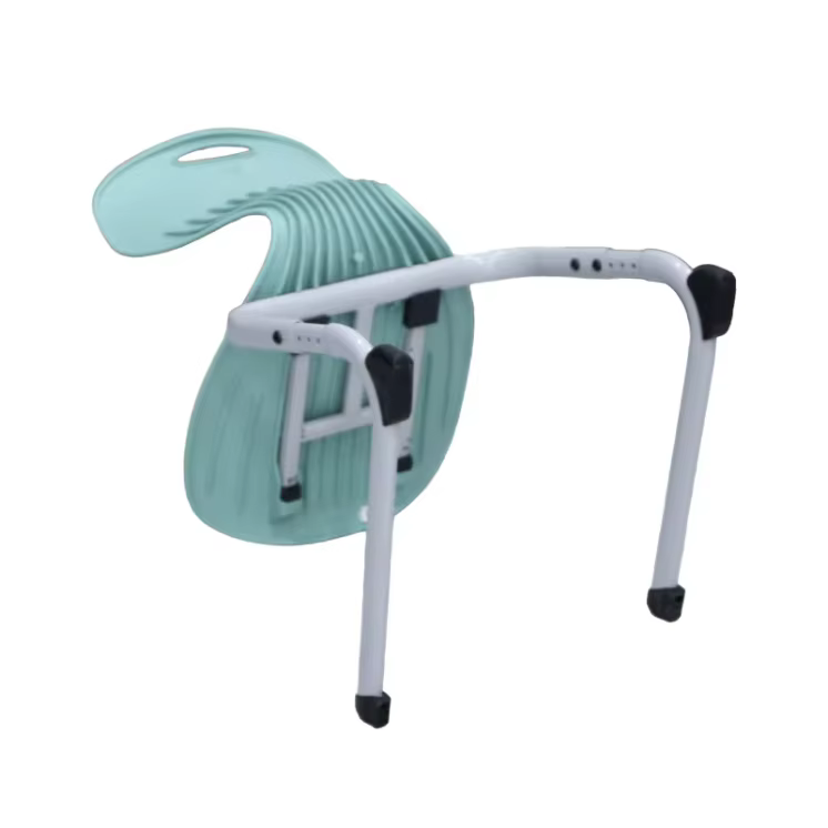 School Student Chair Ergonomic PP Plastic Classroom Chair Metal Legs for University