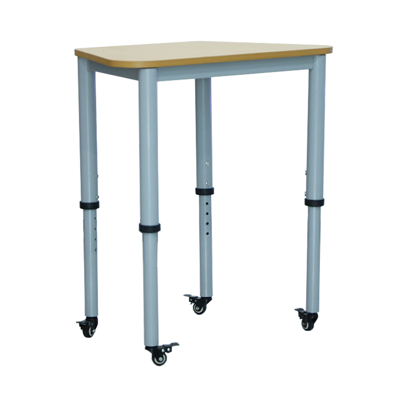 AT0112 School Furniture Height-adjustable Trapezoid Table