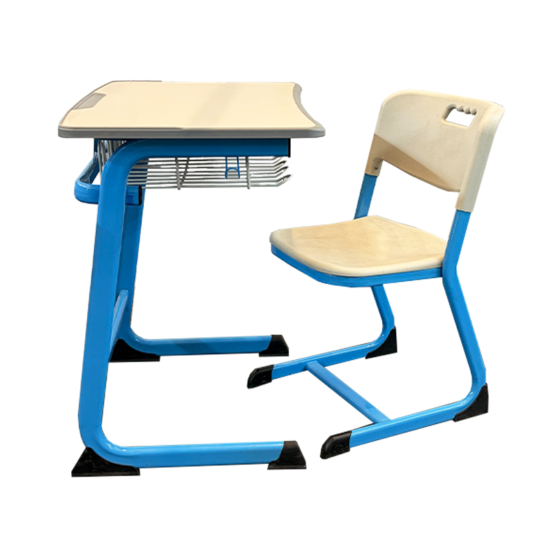 SS0001-4 School Furniture Desk and Chair Attached for Education