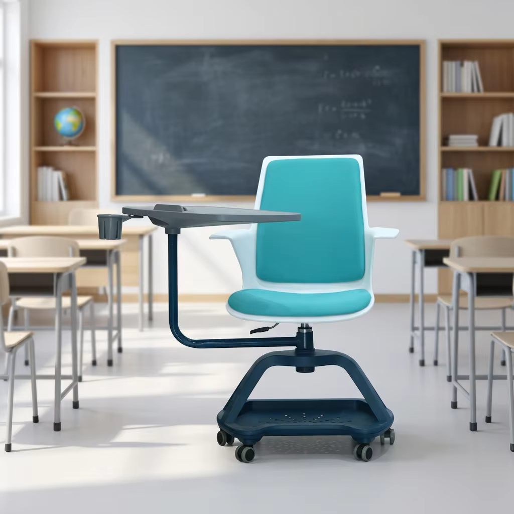 EC0048 School Chair With 360 Swivel Writing Tablet factory