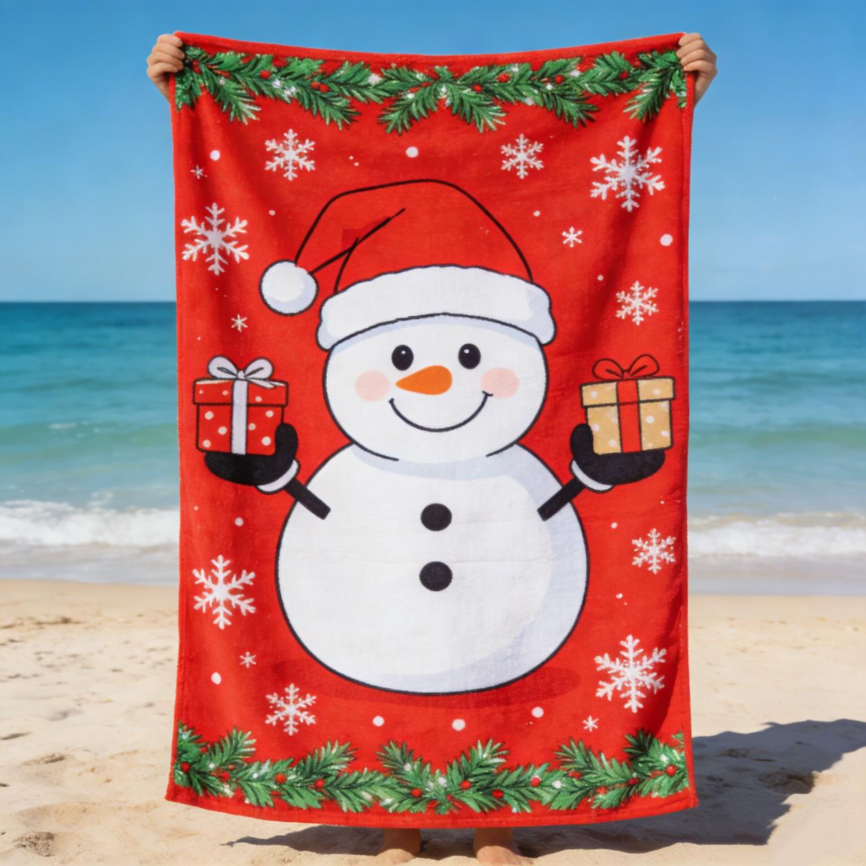 Faça um Espetáculo Este Natal: Toalhas de Praia Personalizadas como Presente Corporativo Ideal
