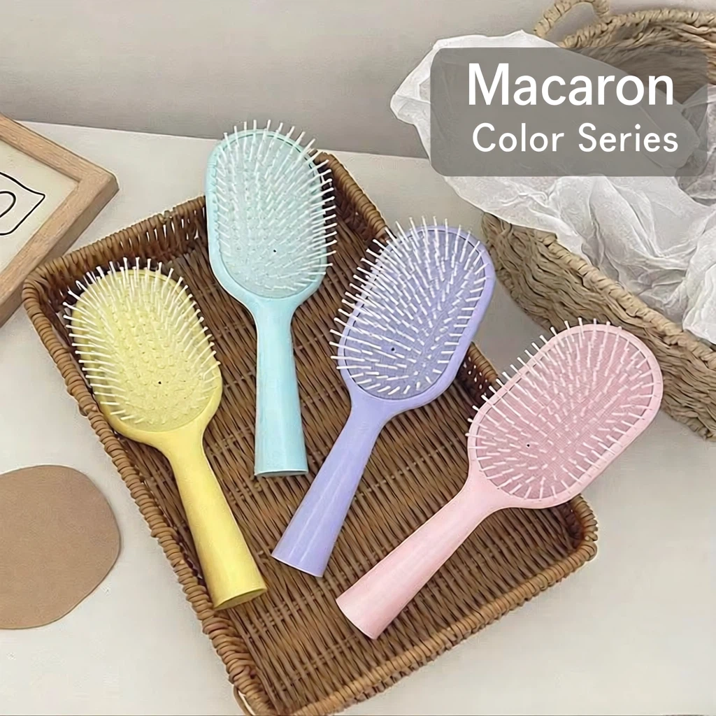 Ins Style Air Cushion Comb Plastic Anti-static Airbag Comb Custom Logo  Detangling Massage Hair Brush