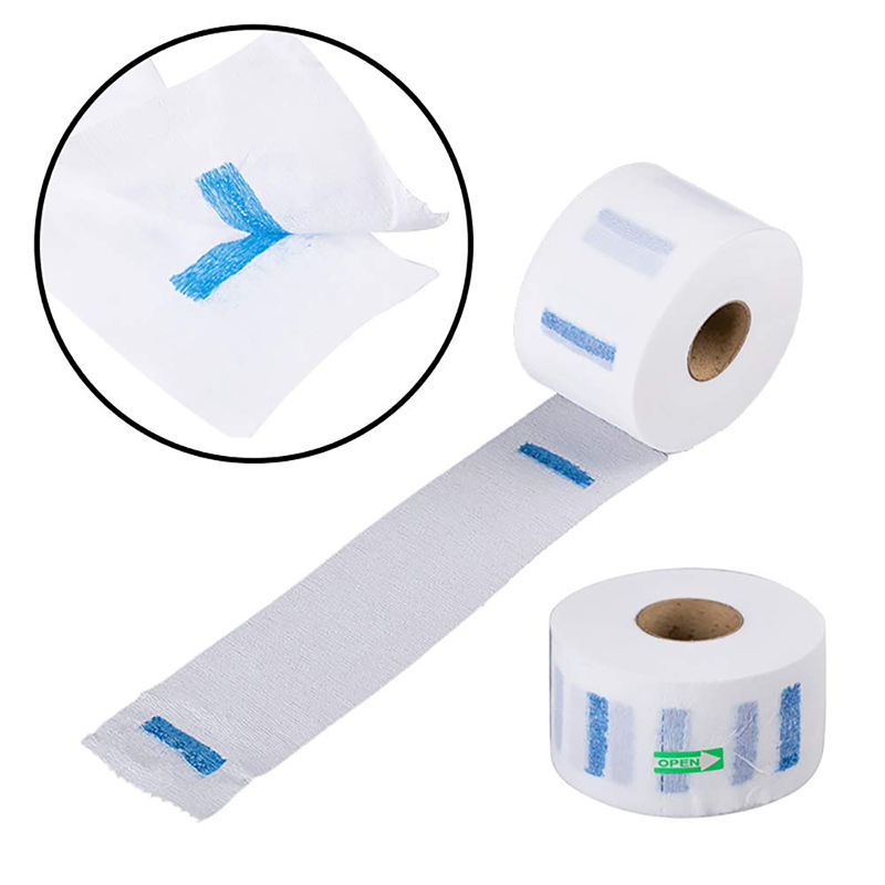 White Disposable Stretchy Barber Neck Strips