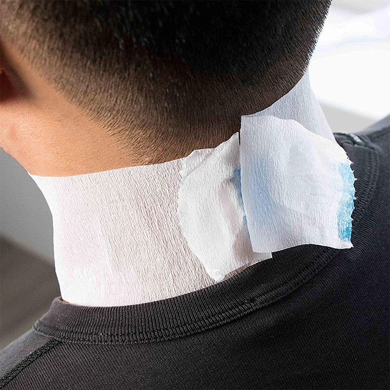 White Disposable Stretchy Barber Neck Strips