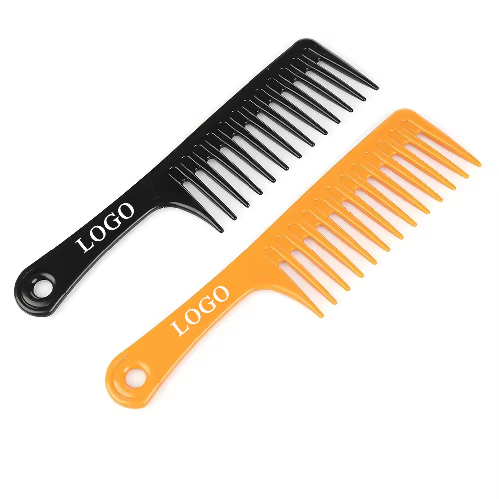 Why is a wide-tooth comb essential for wet hair?