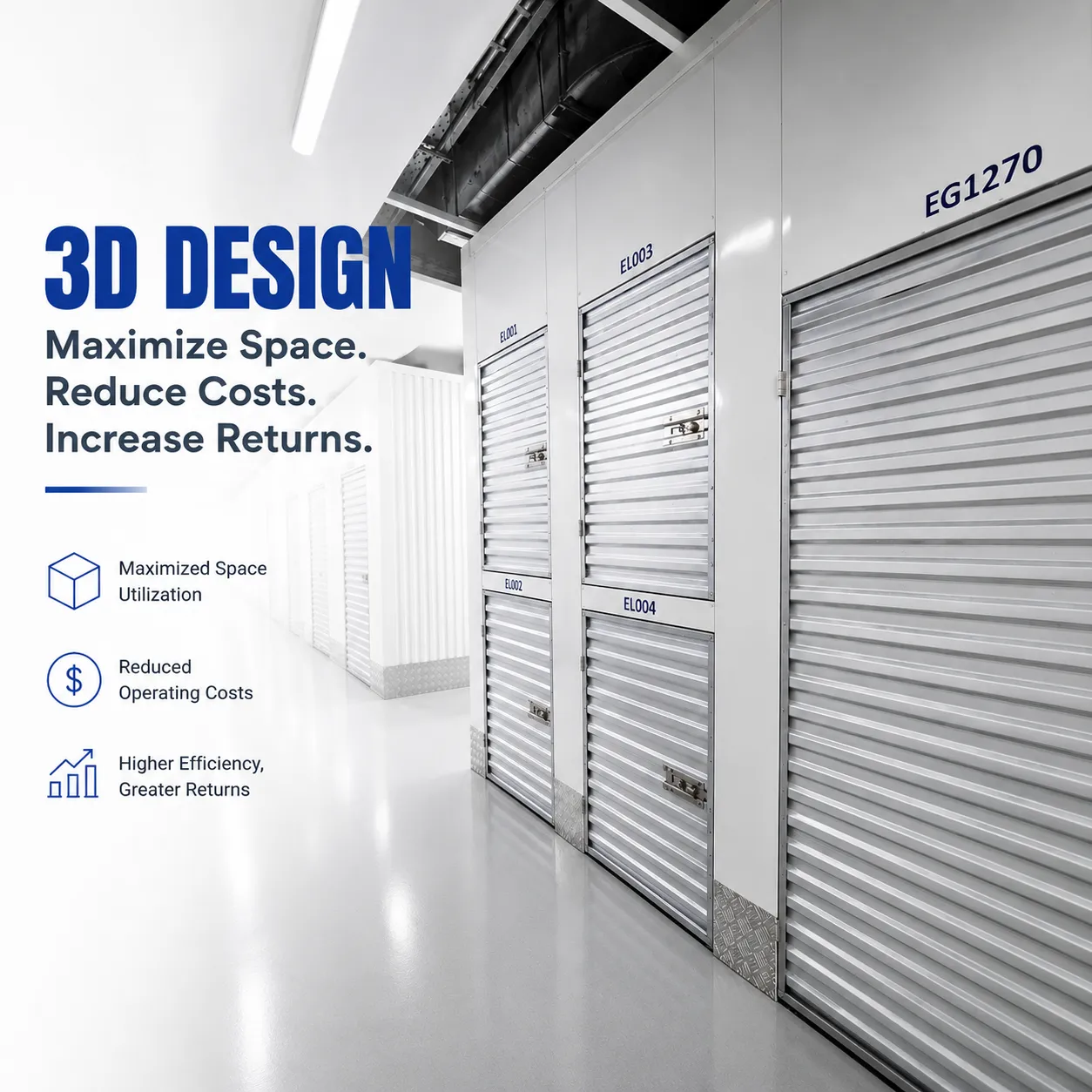 How to plan room sizes for a profitable mini storage project?