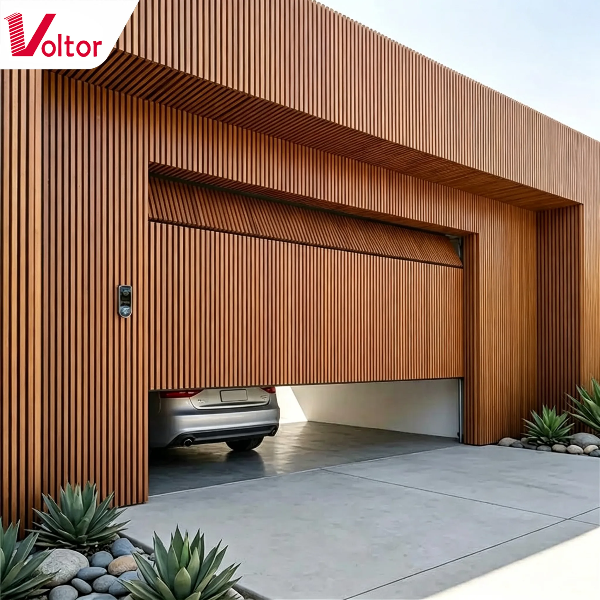How much headroom does a 16x8 sectional garage door require?