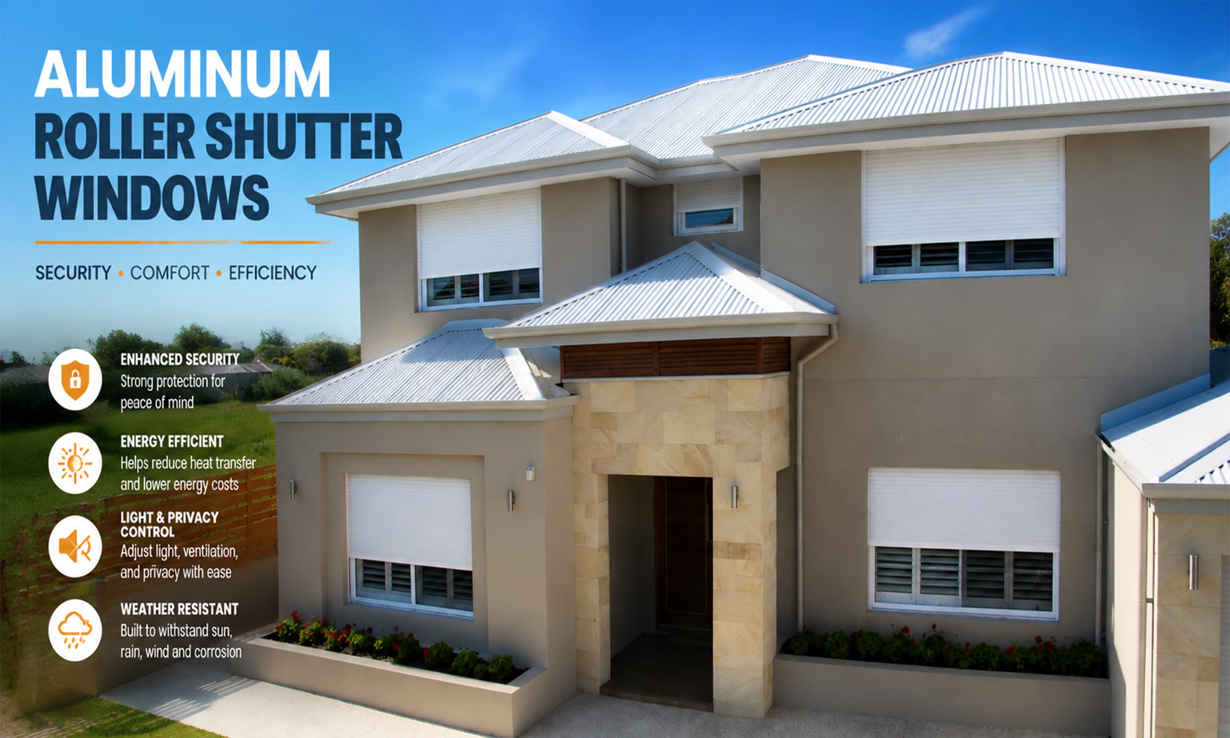 aluminum roller shutter window-1