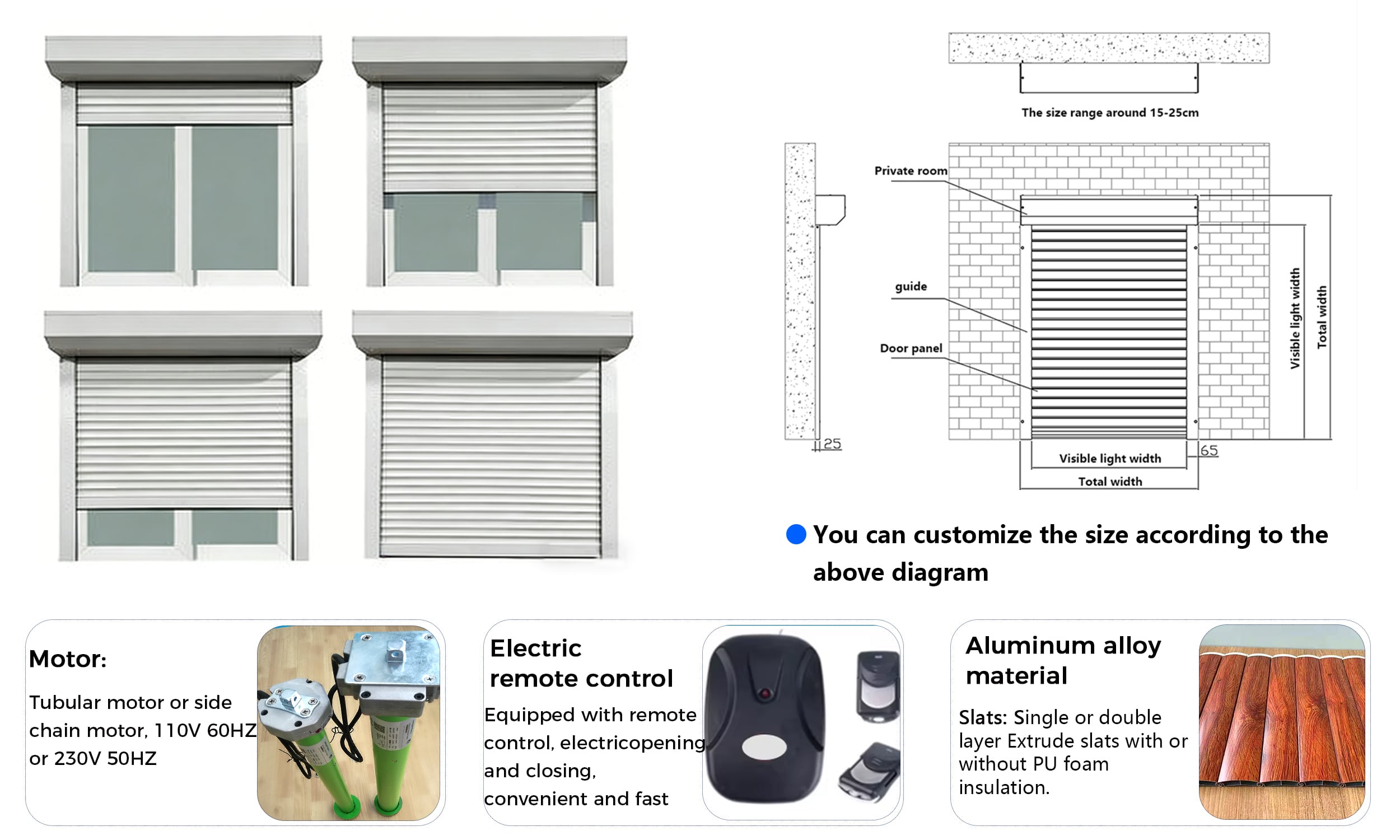 aluminum roller shutter window-5