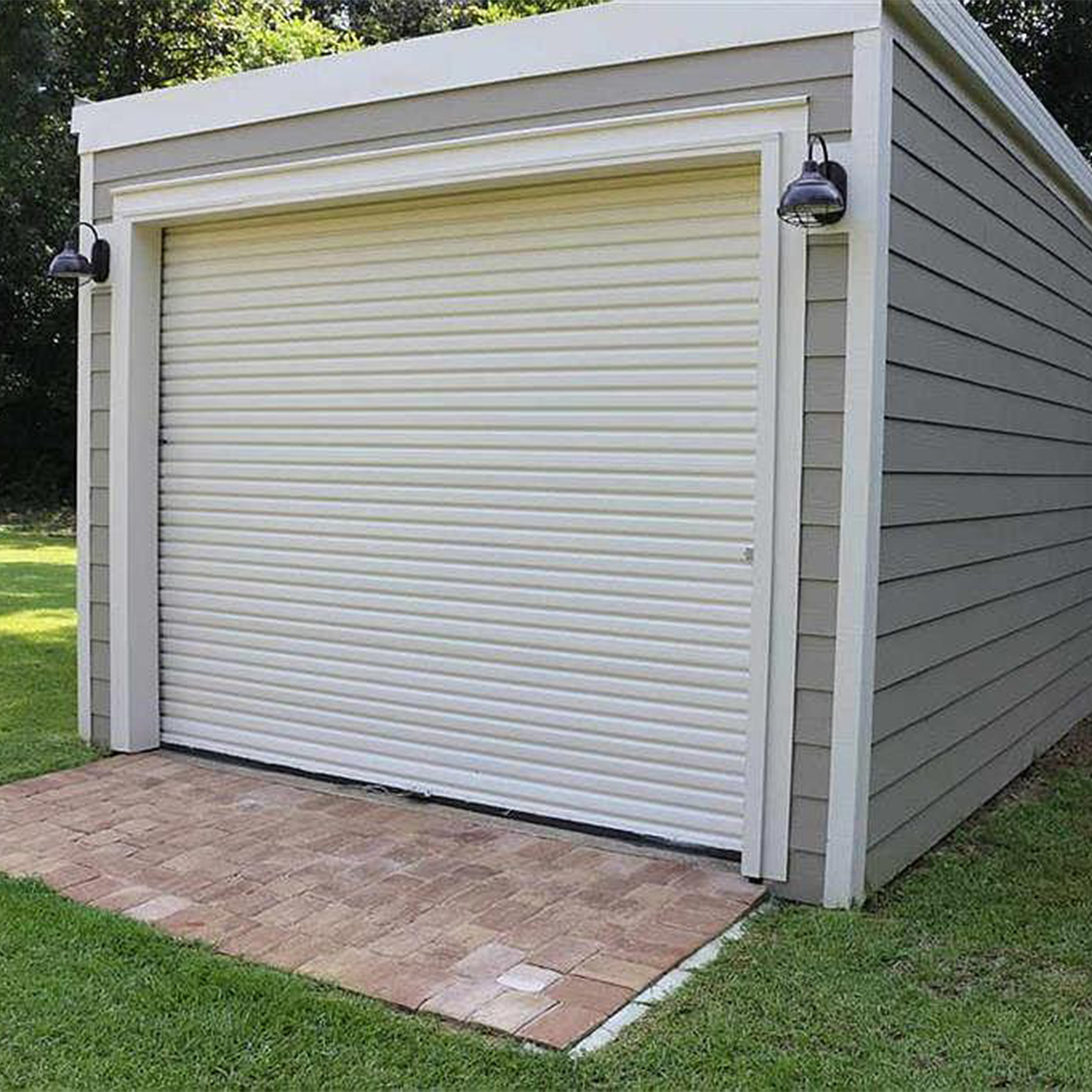 8 Foot Wide Roll Up Door | Heavy-Duty Steel Roller Shutter by Voltor