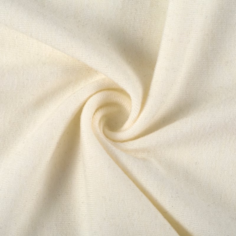 240GSM Lyocell Wool Blend Knit Fabric 75% Tencel 17% Wool 8% Spandex Rib Breathable Stretch Thermal Underwear Fabric 

