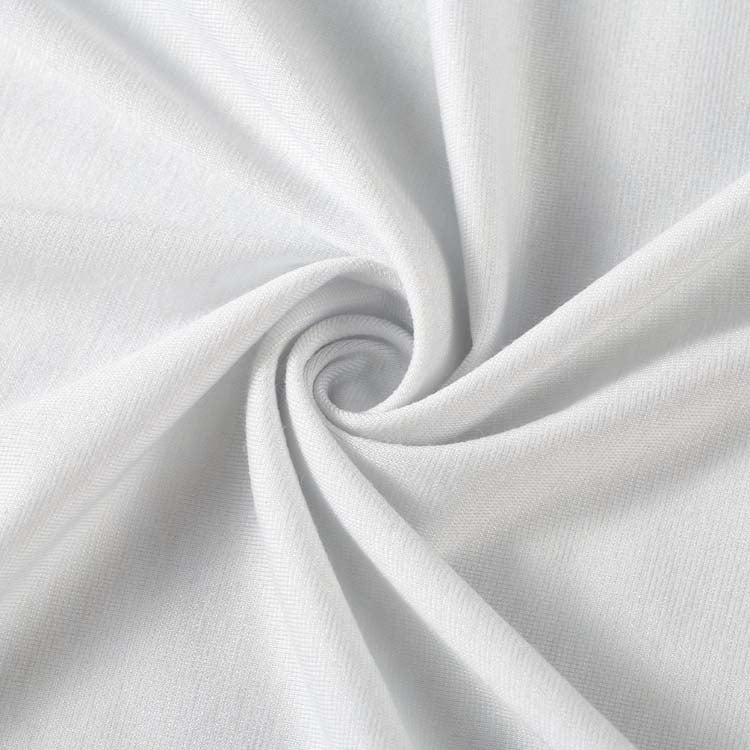 160 GSM teri uchun qulay issiqlikni saqlaydigan to'qima: 59% poliester, 19% viskoza, 10% jun, 12% spandex (quyidagi kiyimlar uchun)
