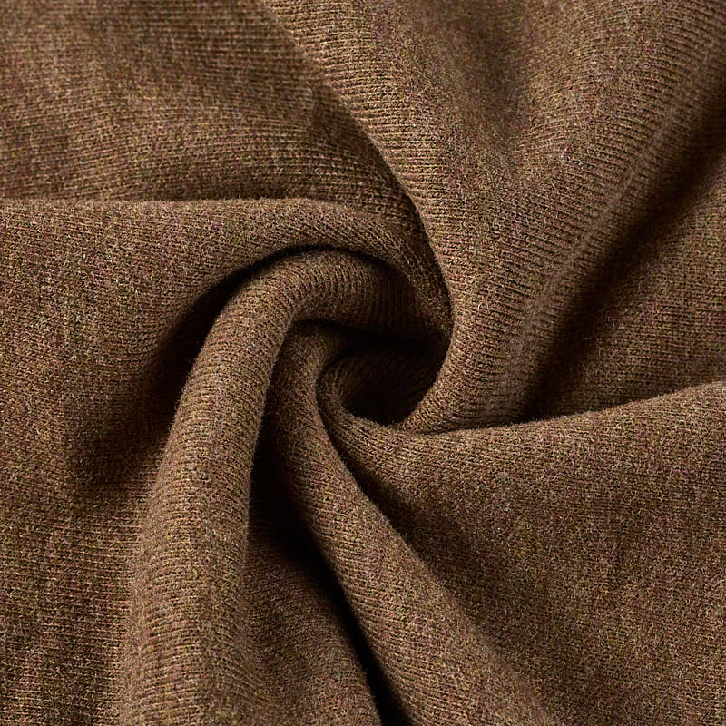340GSM Bamboo Cotton Lyocell Wool Knit Fabric 41% Bamboo 26% Lyocell 20% Cotton 13% Wool Sustainable Heavy Knitted Textile