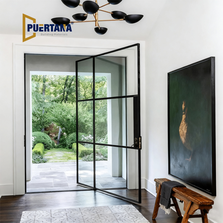 Low-Maintenance Interior Aluminum Partition Pivot Door - Rust-Proof Frame for High-Traffic Areas