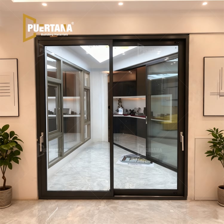 Thermal Break Aluminum Sliding Patio Door Lift Slide Door- Energy Efficient & Windproof Exterior Door for Villa