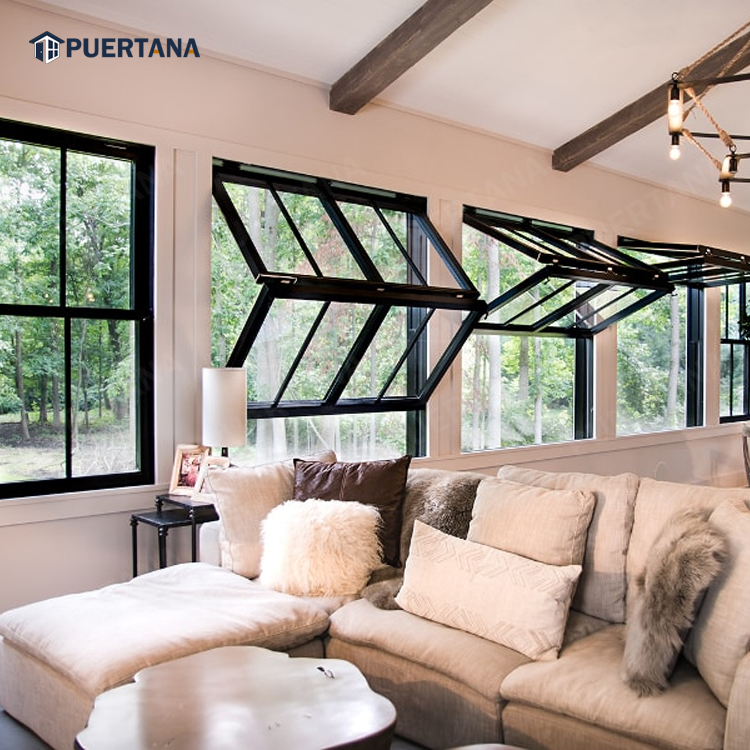 Thermal Break Aluminium Lift & Fold Up Window Pass through Windows