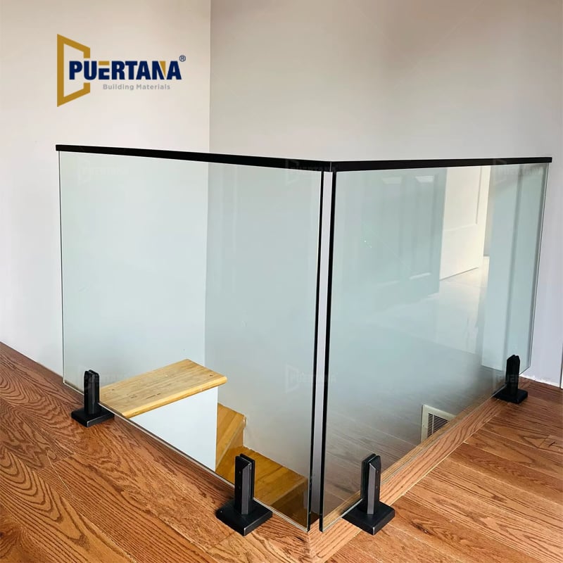 Frameless Glass Balustrading Railing With Stainless Steel Spigot Glass Holder