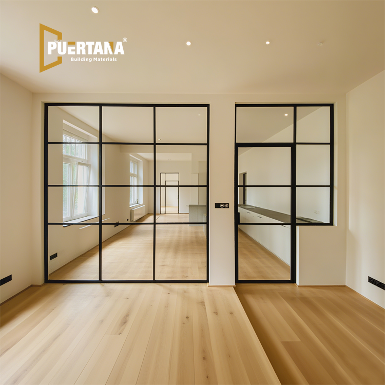 Interior Aluminum Fixed Glass Partition Window Wall Room Divider