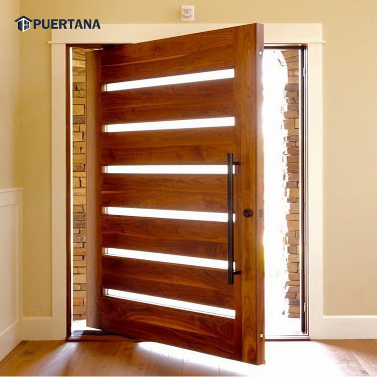Modern Wooden Pivot Front Entry Doors