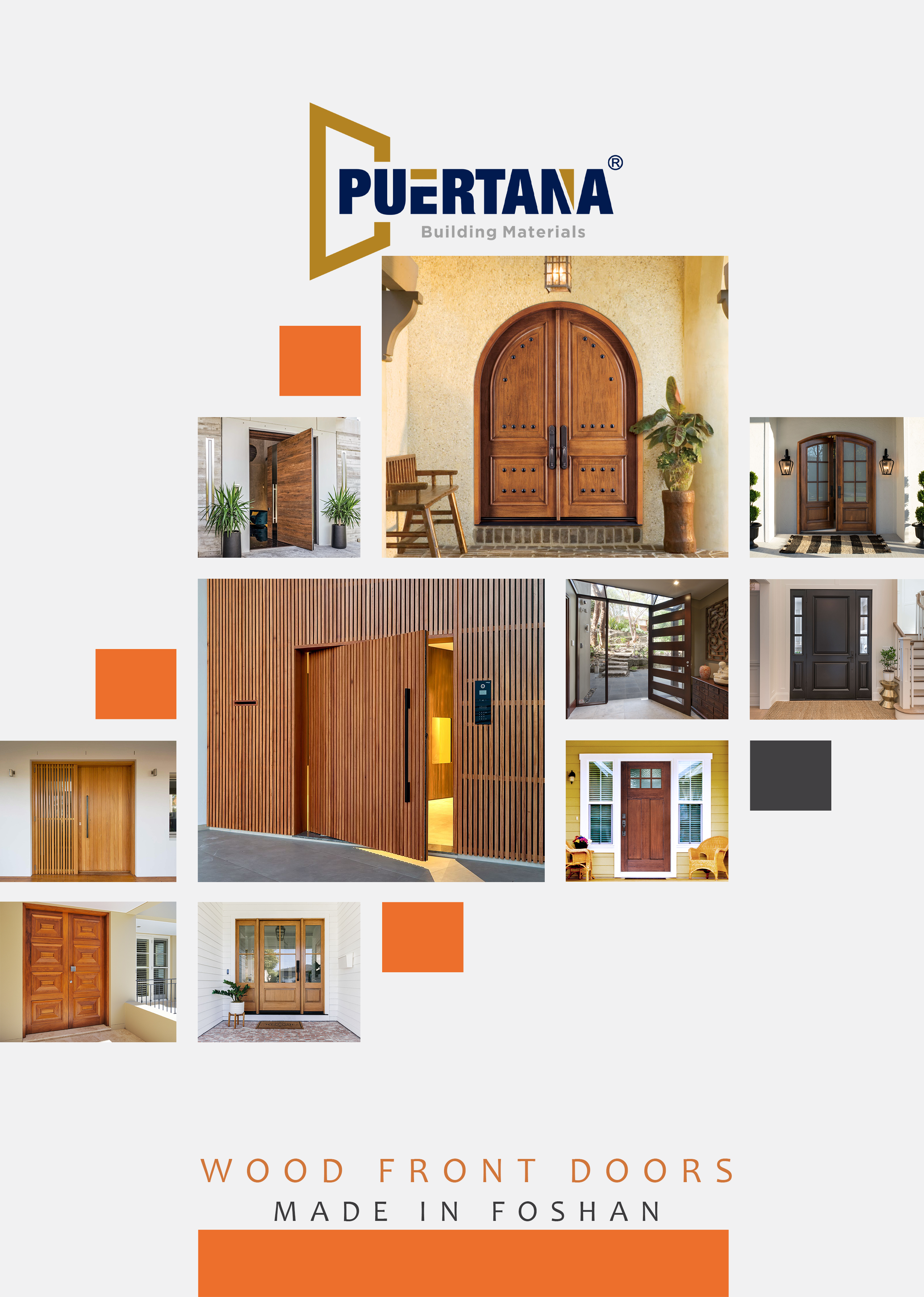 PUERTANA Wood Front Door