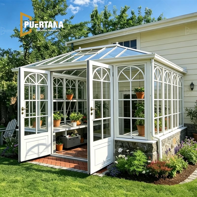 Victorian-Style Aluminum Glass Sunroom / Greenhouse Conservatory
