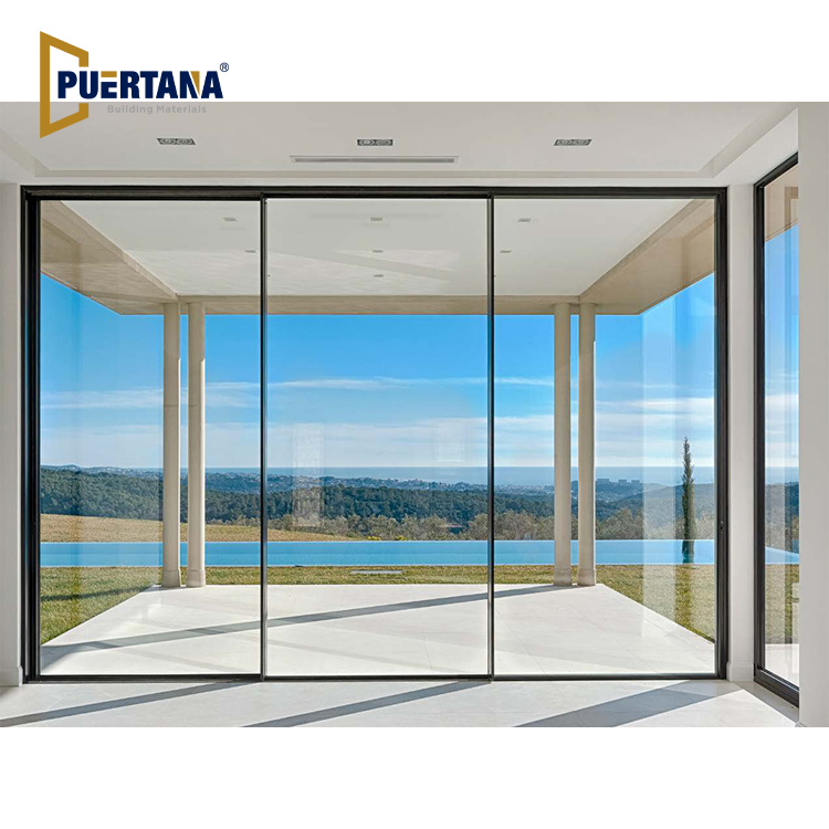 Ultra Slim Line Frame Aluminum Sliding Patio Doors