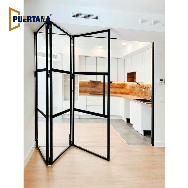Interior Aluminum Folding Door Glass Partition Walls Room Dividers