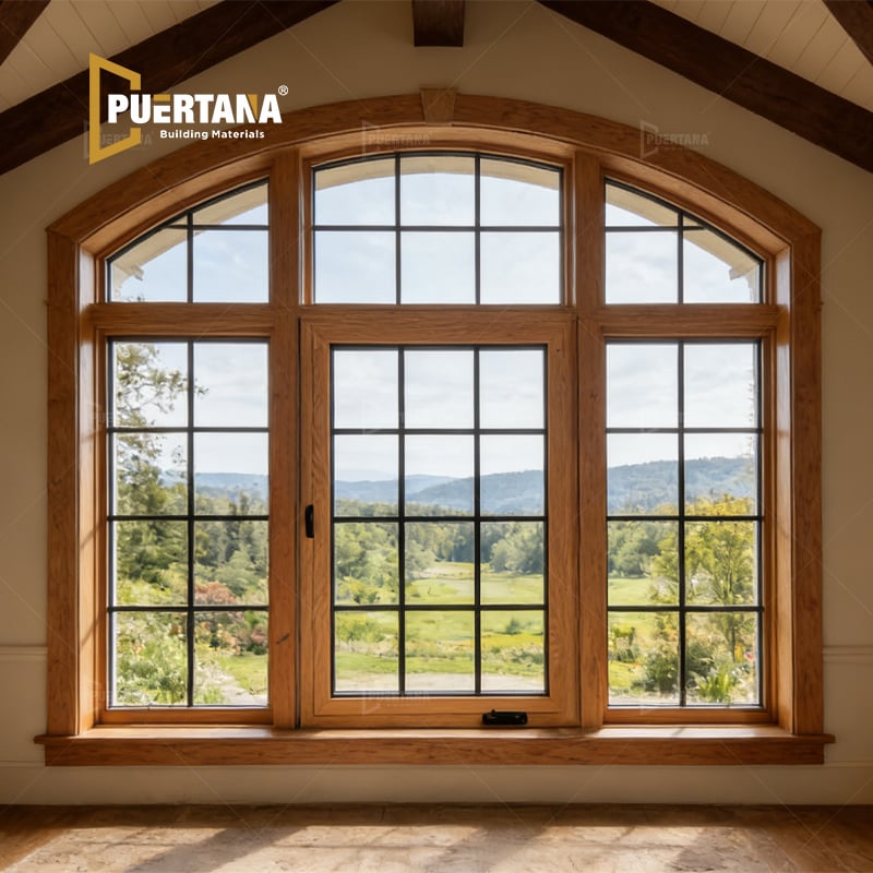 Historic Replacement Windows Aluminum Clad Wood Crank Out Casement Windows With Arch Top Design