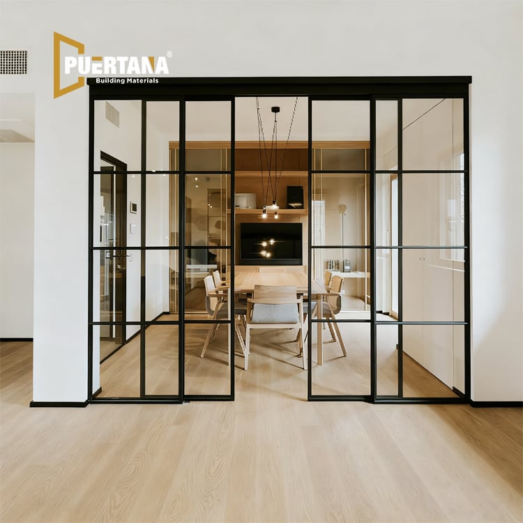 Minimalist Interior Aluminum Sliding Door for Open Concept Homes