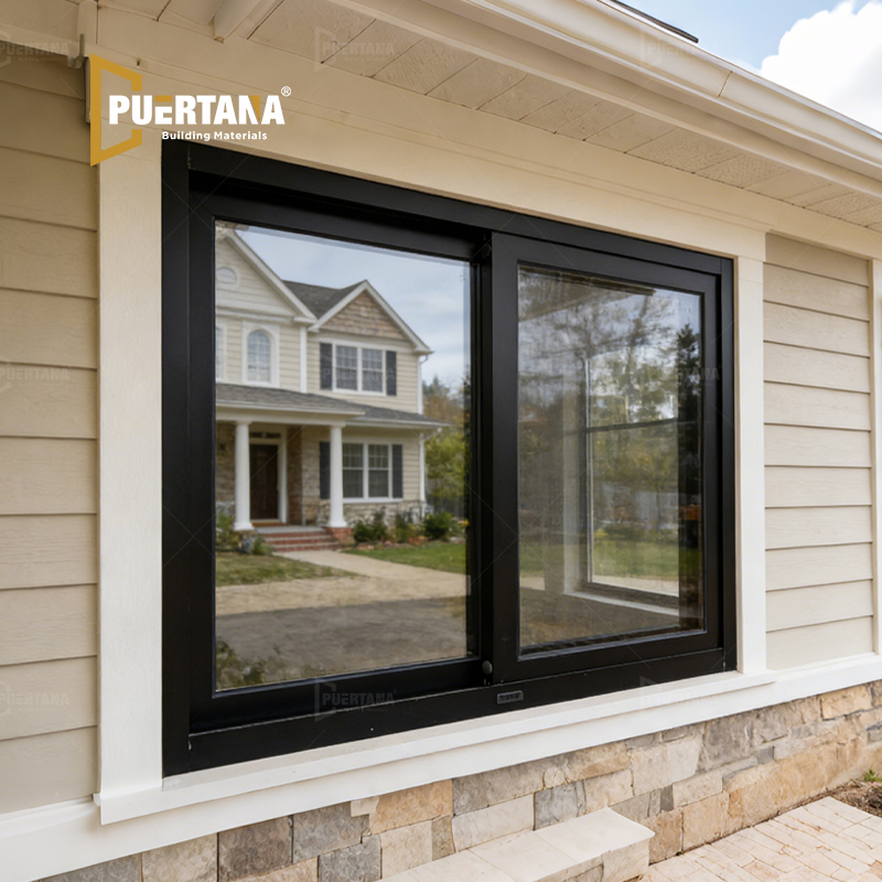 Horizontal Aluminum Sliding Windows Glider Window With Screen