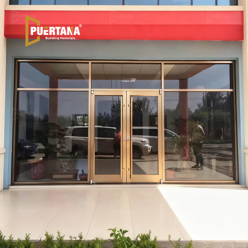 Aluminum Swing Commercial Storefront Door - ADA-Compliant Storefront Door for Public Spaces
