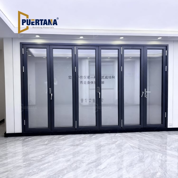 Light Design Aluminum Folding Patio Glass Door