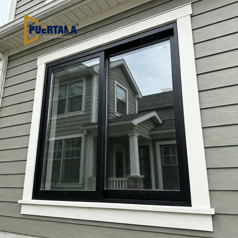 Aluminum Slider Windows Sliding Glass Window For Commercial Project