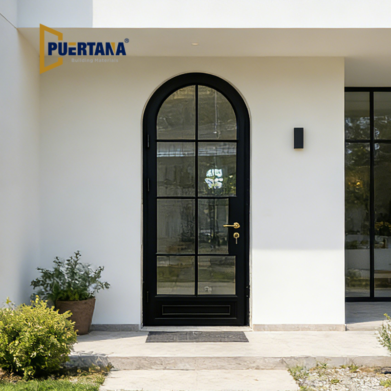 Weather-Resistant Arched Top Aluminum Glass Swing Doors: Designed for All Seasons with Unmatched Protection