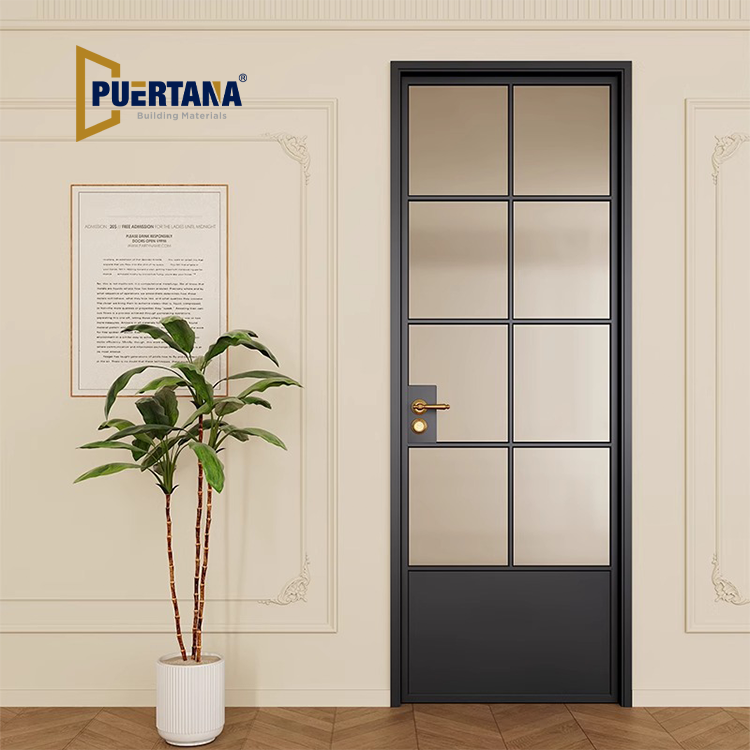 Premium Interior Aluminum Hinged Door – Smooth Swing & Durable