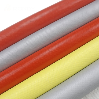 What applications use silicone coated fiberglass fabric?