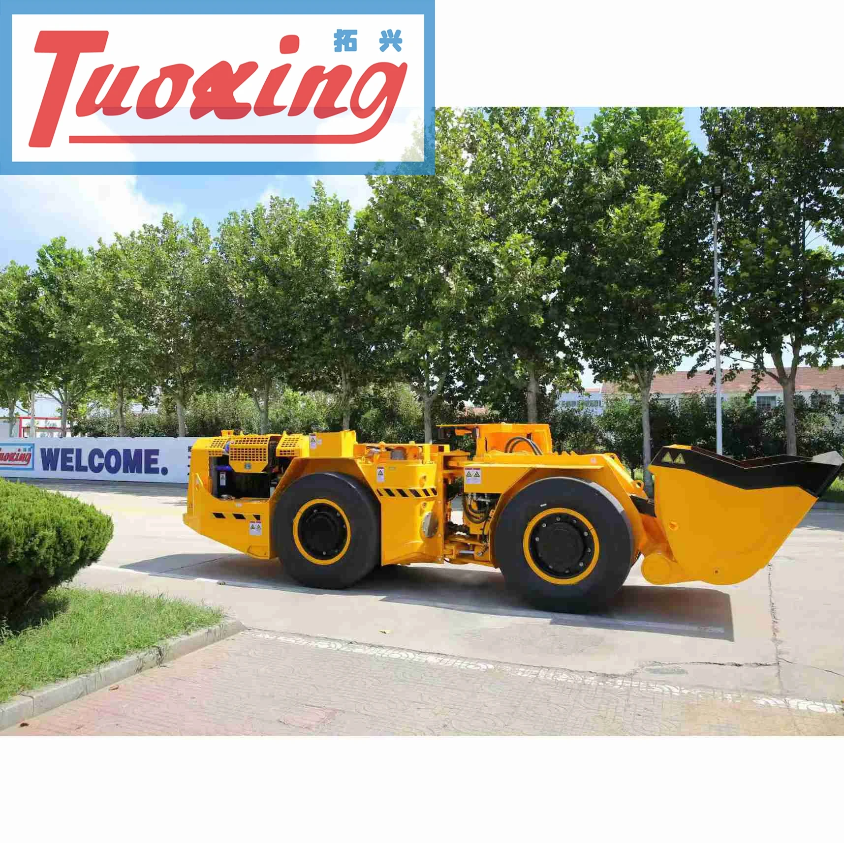 Yantai 1.5cbm chargeur minier souterrain Scooptram à commande à distance TC-200D 4x4 mini lhd souterrain