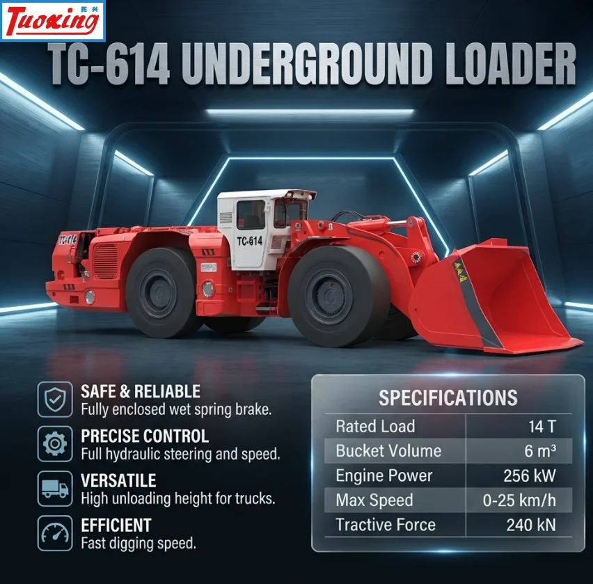 Underground scraper tuoxing diesel lhd underground mining scoop