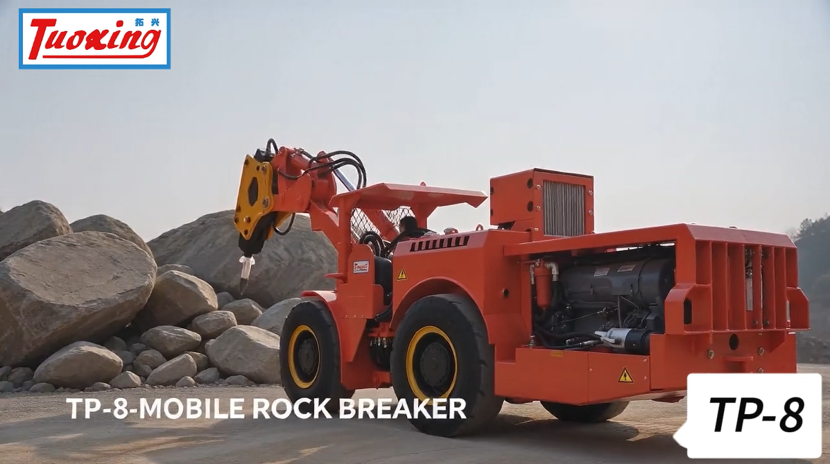  Tuoxing TP-8 Mobile Rock Breaker: Protecting Your Production Chain from Blockages