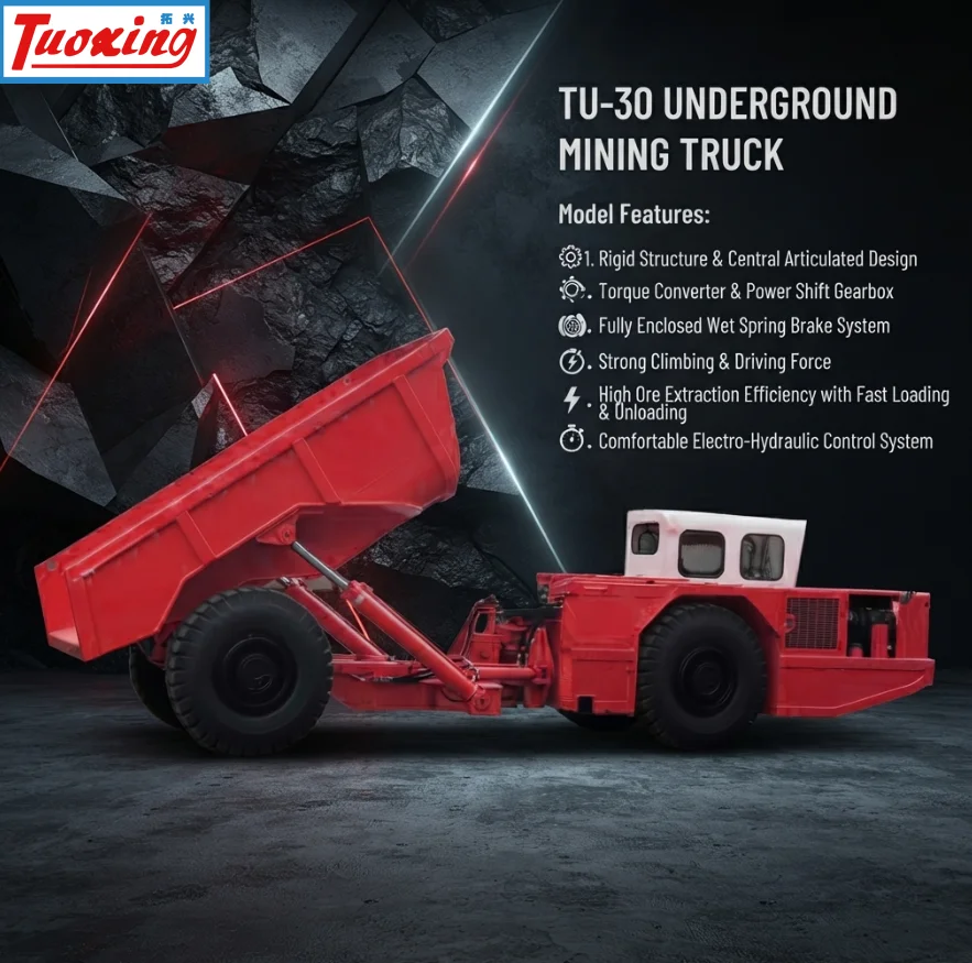 tuoxing TU-30 Yantai mine cart underground mining dump truck china Underground truck