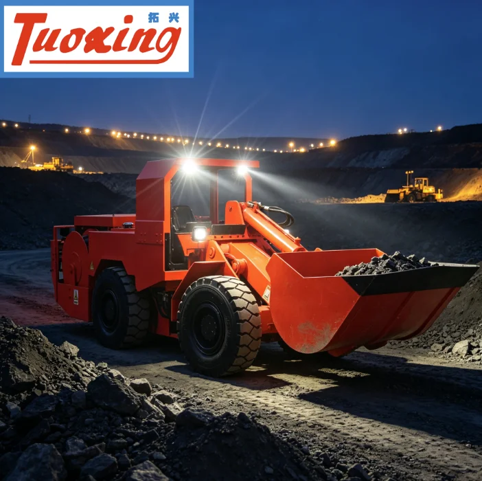 TC-0.6E chargeur lhd souterrain engrenage pelle articulée Yantai Tuoxing pelle minière
