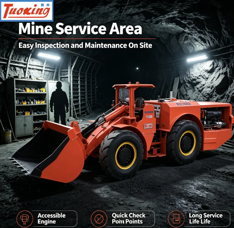 TC-100 Yantai tuoxing underground scooptram 1 cubic yard price mining loader remote control scoop