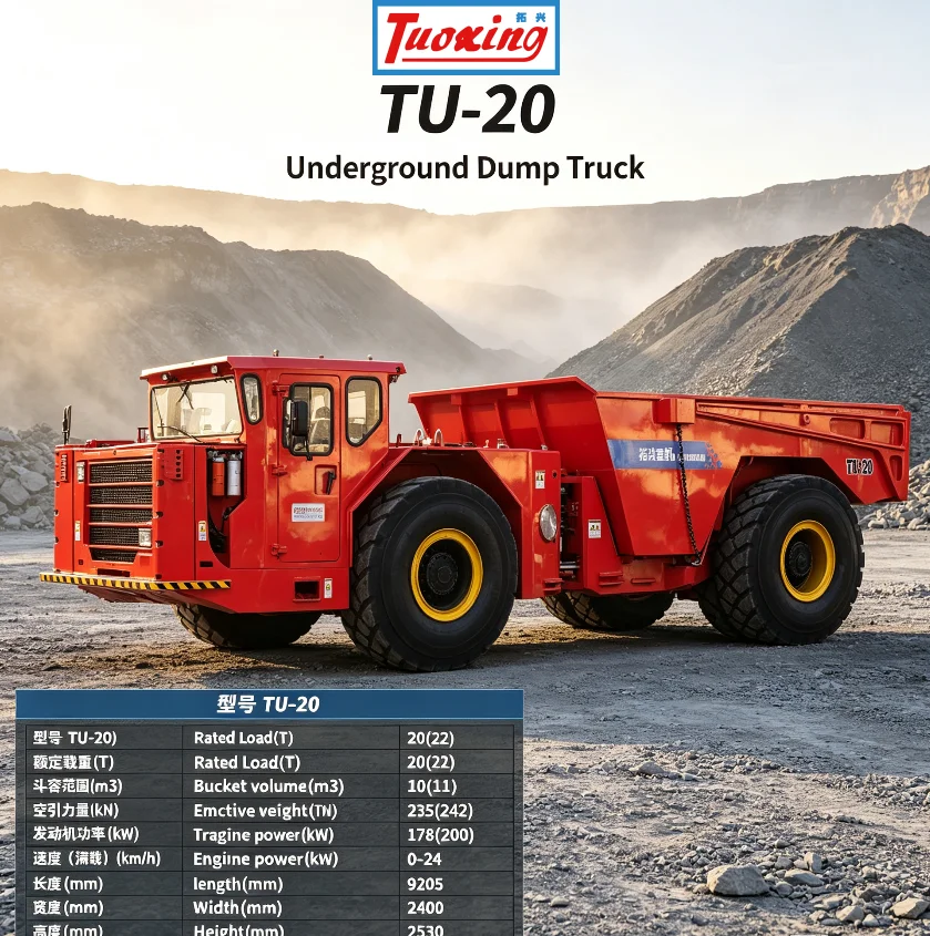 Tuoxing Gold Mining Equipment Dumper Truck Machine