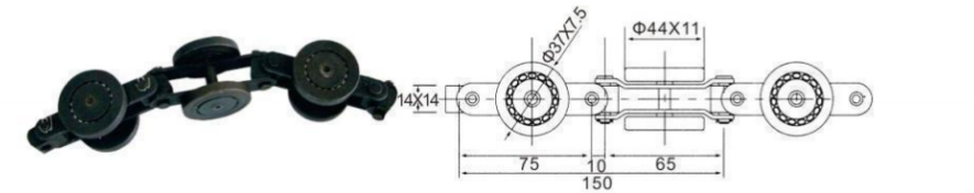 Heavy duty drag chains factory