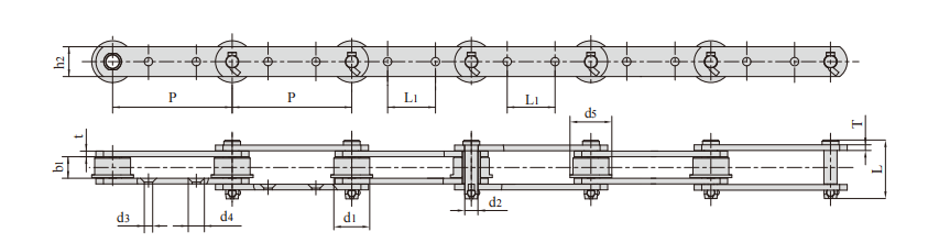 conveying chain for cement industry717-11