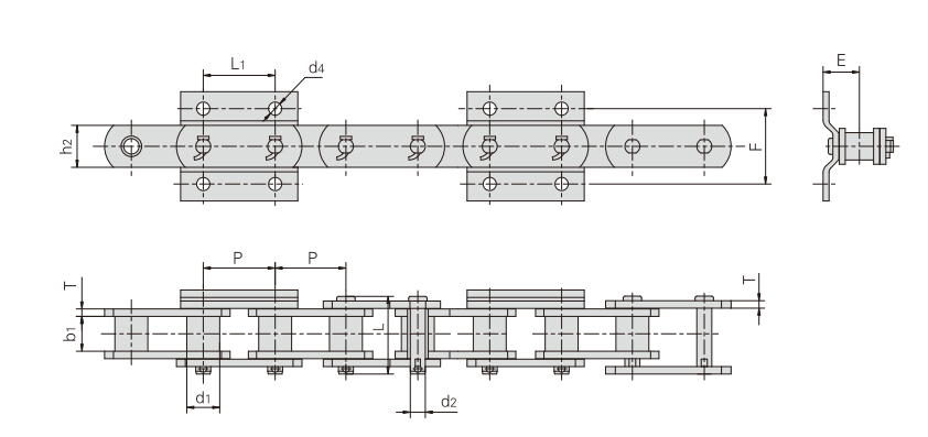 conveying chain for cement industry717-7